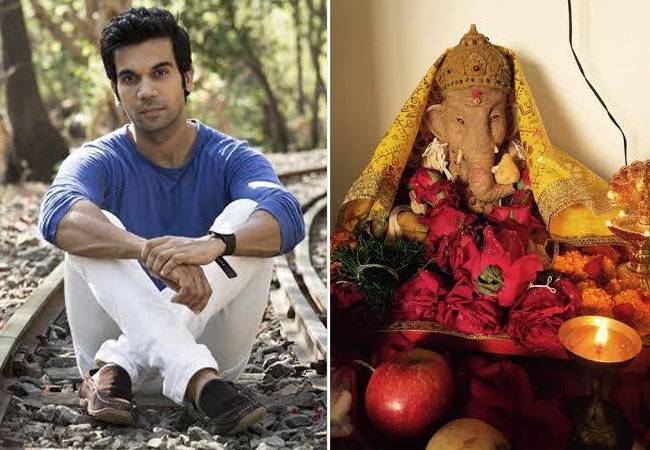 राजकुमार राव घर लाए आनोखे ईको फ्रेंडली गणेश