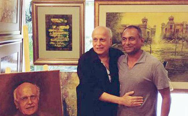 महेश भट्ट के साथ पाकिस्तनी कलाकार मोहम्मद सईद गनी