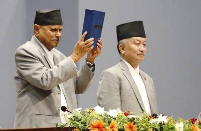 नेपाल में नए संविधान की घोषणा