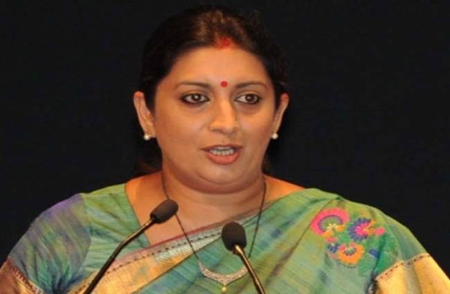 Smriti Irani, Union Human Resource Development Minister