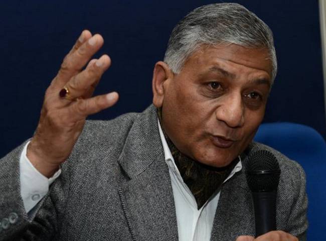 केंद्रीय मंत्री वीके सिंह