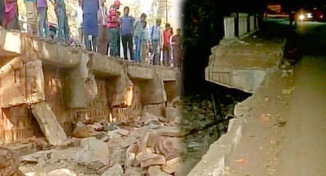 पुल के निर्माण को लेकर अब सवाल उठ रहे हैं