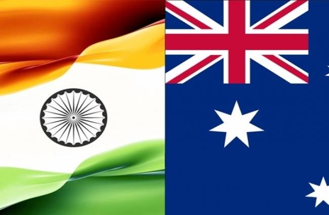 INDIA - AUSTRALIA FLAG