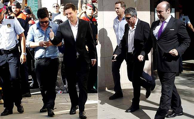 फाइल फोटोः मेसी और मेसी के पिता