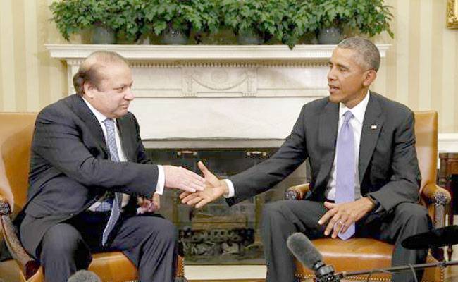 अमेरिकी राष्ट्रपति बराक ओबामा और पाकिस्तानी प्रधानमंत्री नवाज शरीफ