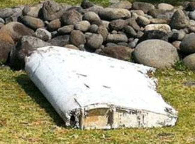 द्वीप पर मिला विमान का मलबा (फोटो: सोशल मीडिया)