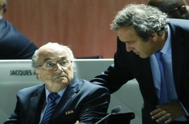 सैप ब्लाटर और माइकल प्लातिनी