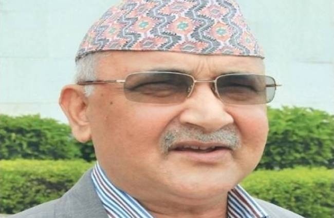 नेपाल के प्रधानमंत्री केपी शर्मा ओली