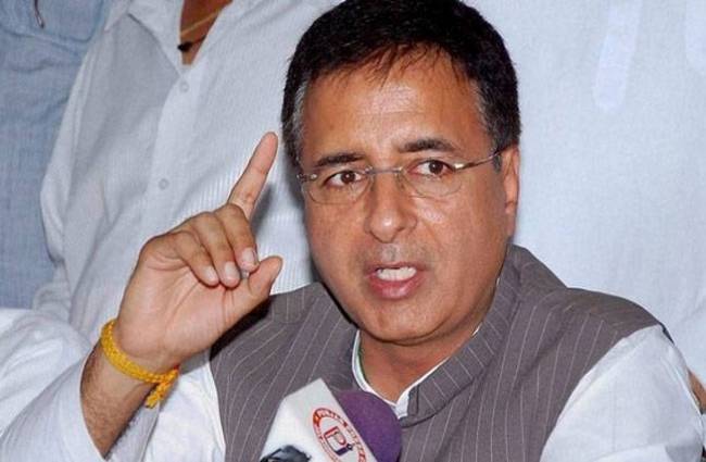 कांग्रेस प्रवक्ता रणदीप सुरजेवाला (फाइल फोटो)