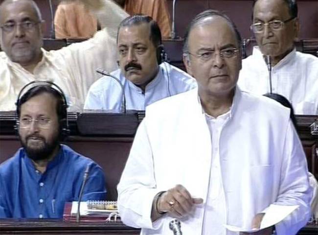 राज्यसभा में अरुण जेटली की फाइल फोटो