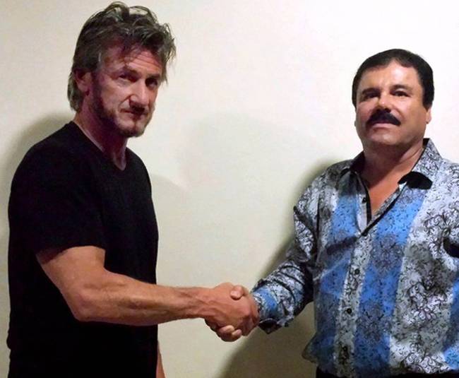 ड्रग्स तस्कर अल चेपो के साथ अमेरिकी अभिनेता शॉन पेन