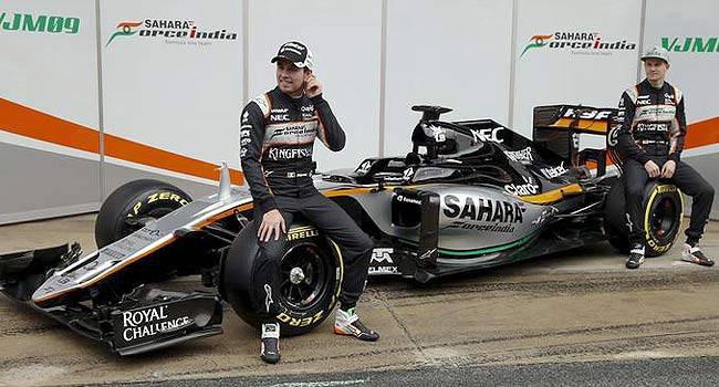 फोर्स इंडिया की VJM09 फॉर्मूला वन कार