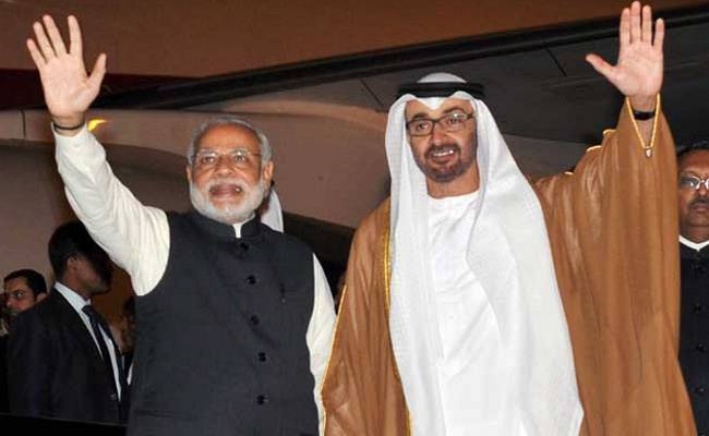 अबुधाबी के क्राउन प्रिंस के साथ प्रधानमंत्री नरेंद्र मोदी