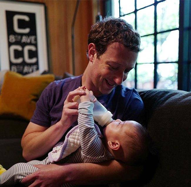 मार्क जकरबर्ग बेटी मैक्स के साथ