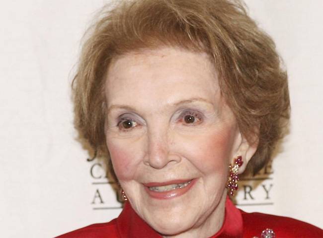 नैंसी रीगन की फाइल फोटो