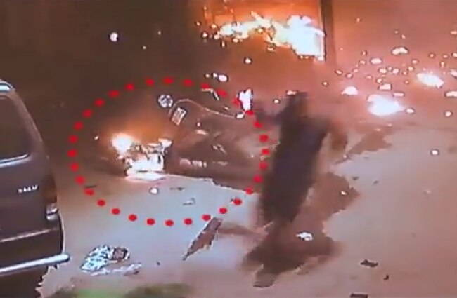 सीसीटीवी में कैद हुआ हादसा