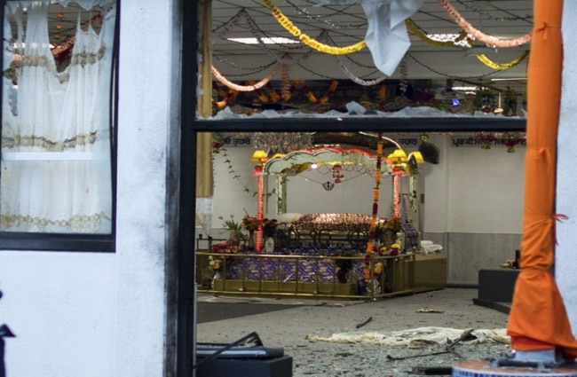 गुरुद्वारे में विस्फोट