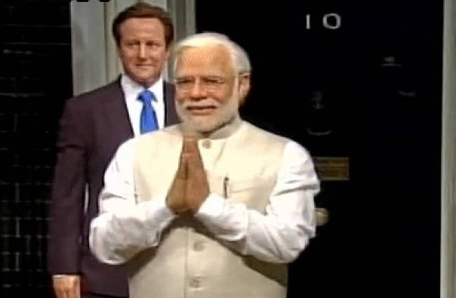 लंदन के मैडम तुसाद म्यूजियम में पीएम मोदी की मोम की मूर्ति का अनावरण हुआ