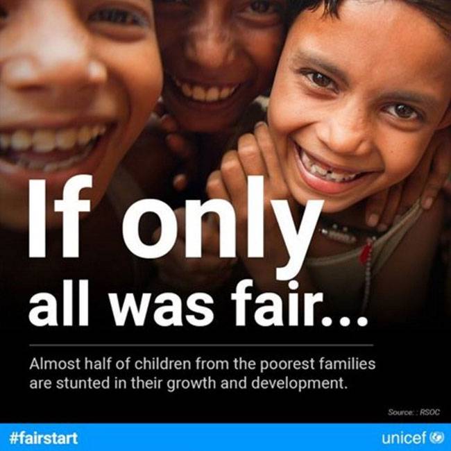 यूनिसेफ इंडिया 'फेयर स्टार्ट' कैम्पेन