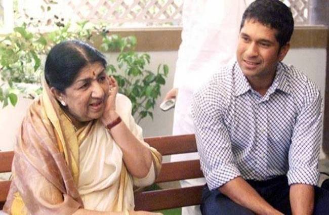 लता मंगेशकर और सचिन तेंदुलकर