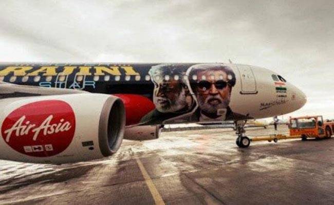 फिल्म 'कबाली' थीम डिजाइन्ड प्लेन