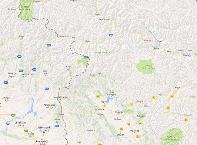 गूगल का मानचित्र