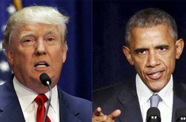 डोनाल्ड ट्रंप-बराक ओबामा