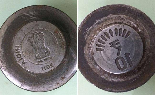 बरामद किए गए नकली सिक्के
