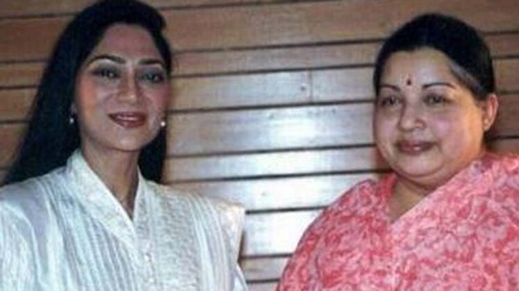 सि‍मी ग्रेवाल और जयललिता 