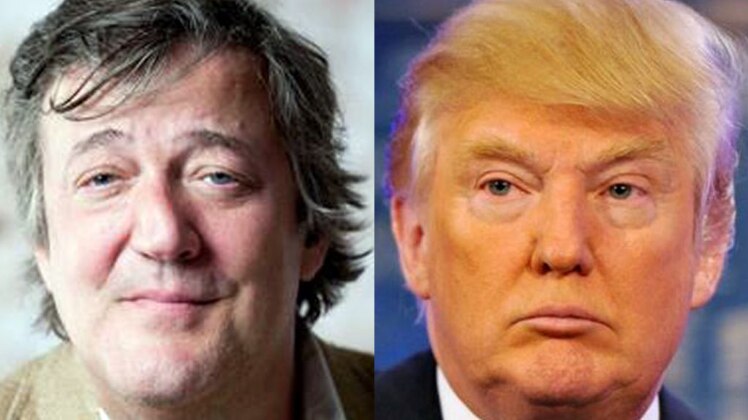 स्टीफन फ्राई ओर डोनाल्ड ट्रंप