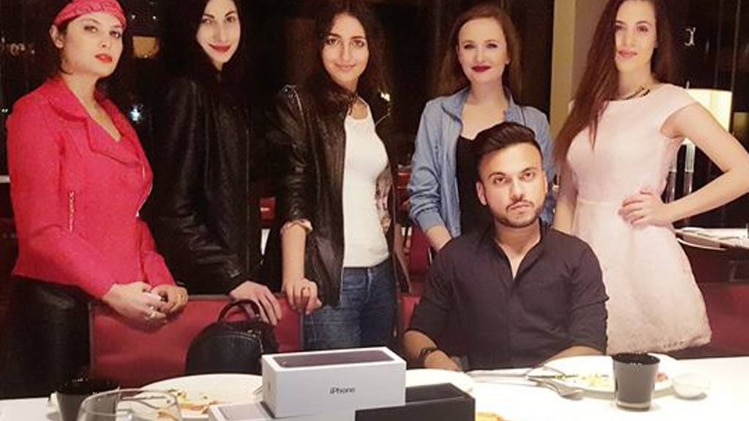 Shakul Gupta with his dates 