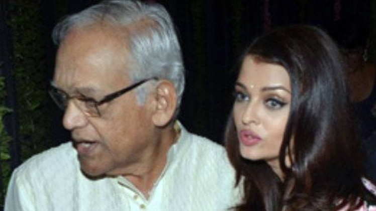 ऐश्वर्या राय अपने पिता कृष्णाराज राय के साथ