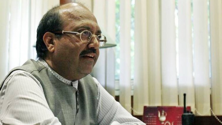 राज्यसभा में सपा के सदस्य अमर सिंह