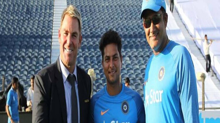 चाइनामैन गेंदबाज कुलदीप यादव, अनिल कुंबले और शेन वॉर्न