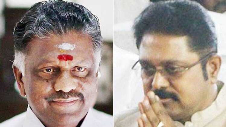 पन्नीरसेल्वम और दिनाकरन 