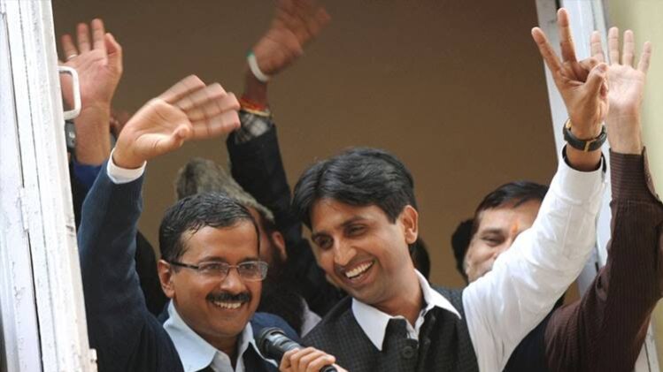 अरविंद केजरीवाल और कुमार विश्वास