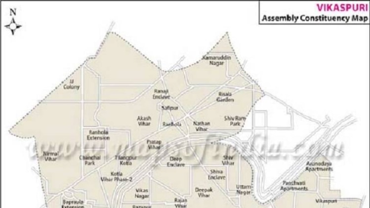 दक्षिणी दिल्ली का विकासपुरी विधानसभा क्षेत्र