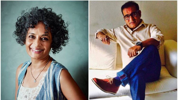 अरुंधती राय और अभिजीत भट्टाचार्य 