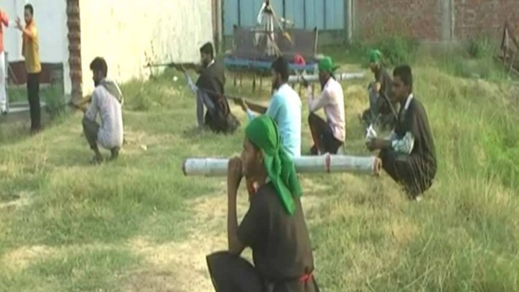 शिविर में प्रशिक्षण का नजारा