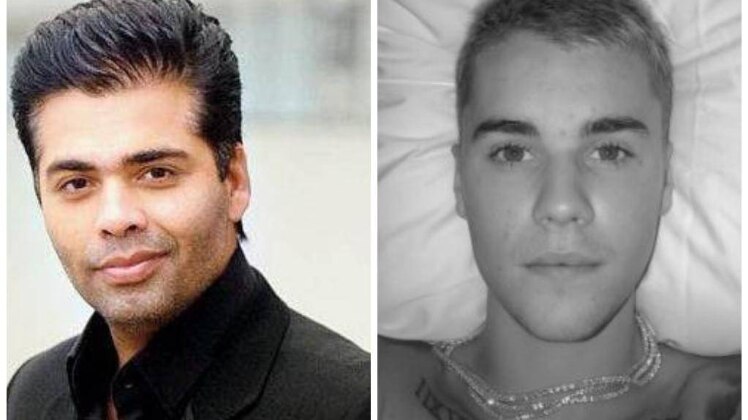 Karan Johar and Justin Bieber 