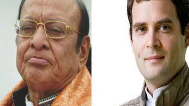 कांग्रेस लीडर शंकर सिंह वाघेला और उपाध्यक्ष राहुल गांधी