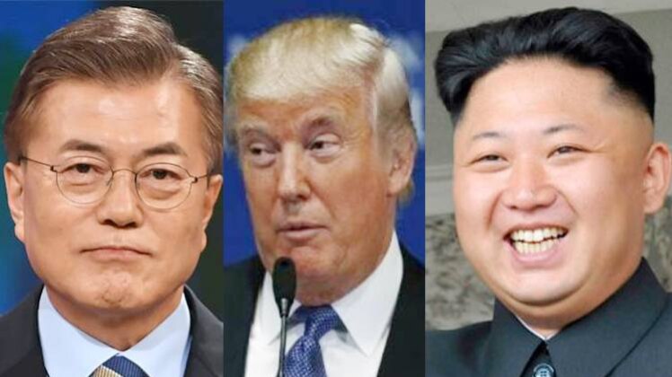 दक्षिण कोरियाई राष्ट्रपति, अमेरिकी राष्ट्रपति और उत्तर कोरियाई तानाशाह