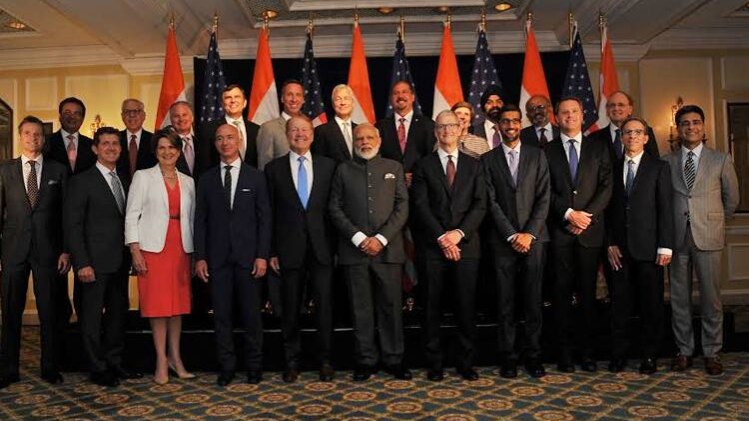 पीएम मोदी के साथ अमेरिकी कंपनियों के सीईओ