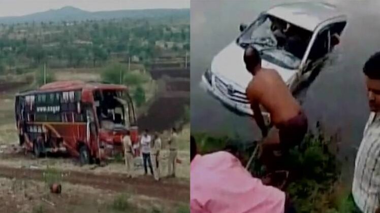 महाराष्ट्र और मथुरा में हुआ एक्सीडेंट