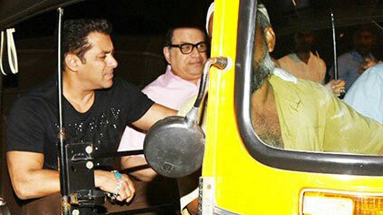 ऑटोरिक्शा में नजर आए सलमान खान 