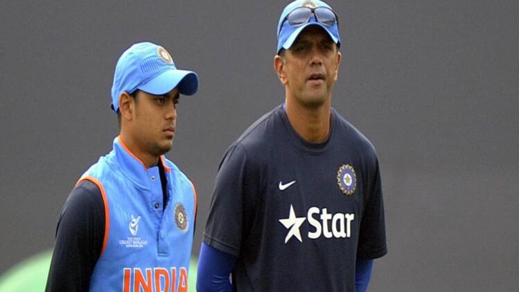 राहुल द्रविड़ और ईशान किशन 