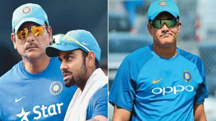 रवि शास्त्री और अनिल कुंबले 