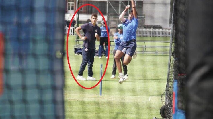 वेदा कृष्णामूर्ति नेट बॉलिंग करते अर्जुन तेंदुलकर 