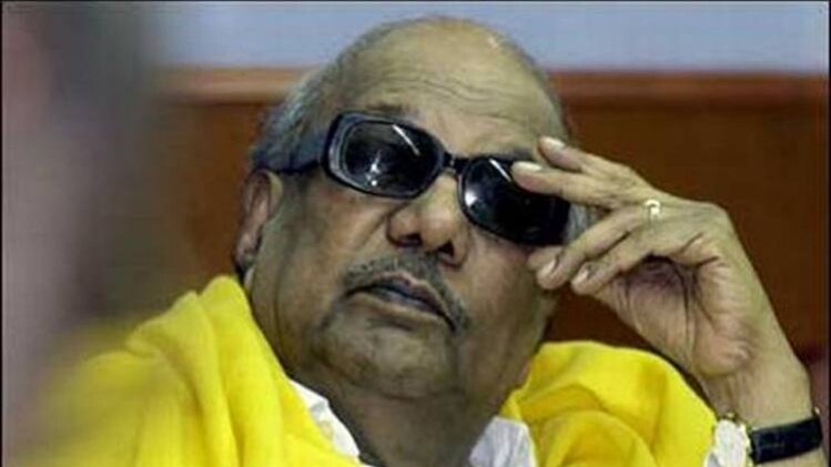 डीएमके अध्यक्ष एम करुणानिधि