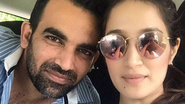 जहीर खान और सागरिका घाटगे 